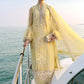 Maria B Pastel Yellow Luxury 3 Piece Unstitched Embroidered Lawn Suit
