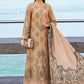 Maria B Luxury Beige Embroidered Lawn Suit with Printed Dupatta