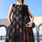 Maria B Black Floral Luxury 3 Piece Unstitched Embroidered Lawn Suit