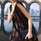 Maria B Black Floral Luxury 3 Piece Unstitched Embroidered Lawn Suit
