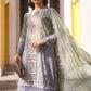 Maria B Luxury Sage Embroidered Lawn Suit with Organza Dupatta