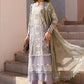 Maria B Luxury Sage Embroidered Lawn Suit with Organza Dupatta