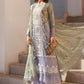 Maria B Luxury Sage Embroidered Lawn Suit with Organza Dupatta