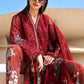 Maria B Pakistani Designer Red Embroidered Suit with Dupatta