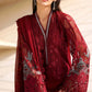 Maria B Pakistani Designer Red Embroidered Suit with Dupatta
