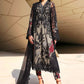 3 Piece Unstitched Embroidered Net Suit