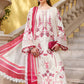 Maria B Ivory Pink 3 Piece Unstitched Embroidered Lawn Suit