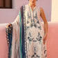 Maria B Luxury Blue Embroidered Lawn Suit with Chiffon Dupatta