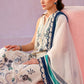 Maria B Luxury Blue Embroidered Lawn Suit with Chiffon Dupatta