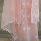Pure Crepe Pink Chikankari Kurta Set with Dupatta