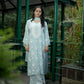 Pure Crepe Sky Blue Chikankari Kurta Set with Dupatta