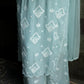 Pure Crepe Sky Blue Chikankari Kurta Set with Dupatta