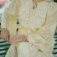Lemon Yellow Chikankari Muslin Kurta