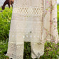 Unstitched Luxury Lawn Woven Net Suit