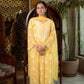 Pure Crepe Yellow Chikankari Kurta Set with Dupatta