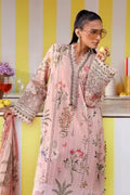 Maria B Premium Lilac Embroidered Lawn 3 Piece Unstitched Embroidered Lawn Suit